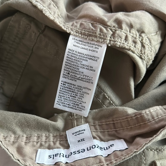 Amazon Essentials Tan Cargo Shorts Relaxed Fit Lightweight - Picture 10 of 10